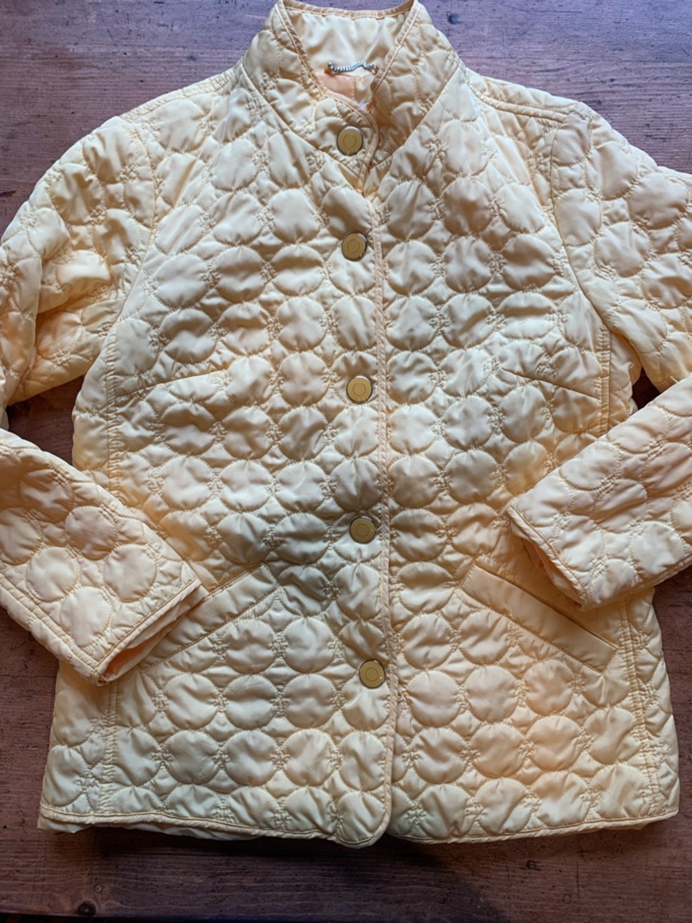 Charter Club Sunny Yellow Quilted Blazer - Picture 15 of 16